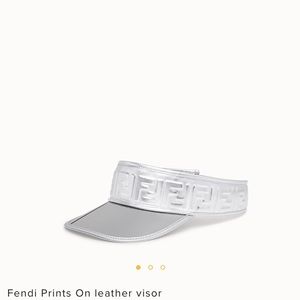 Fendi Print Leather Visor - Nicki Minaj x Fendi